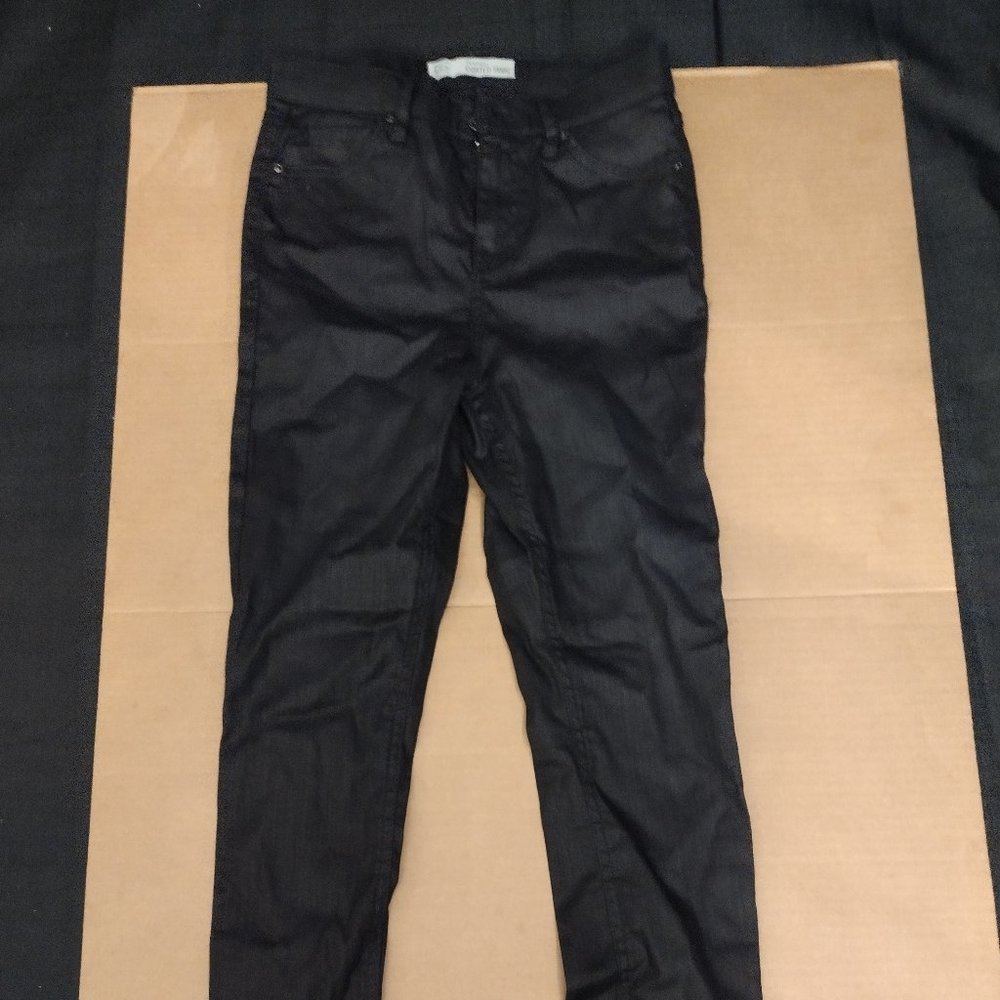 Topshop Moto Coated Jamie Pants Size W26 L30